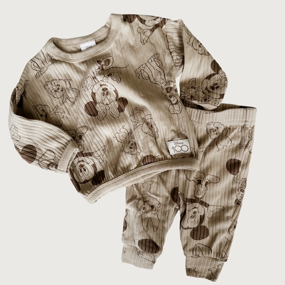 DISNEY | Mickey and minnie two piece outfit | 0-3m